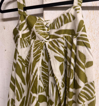 Multi Leaf Green & White Jumpsuit (2-Sizes)