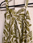 Multi Leaf Green & White Jumpsuit (2-Sizes)