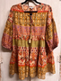 Multicolor Tiered Tunic/Dress