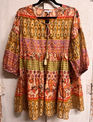 Multicolor Tiered Tunic/Dress