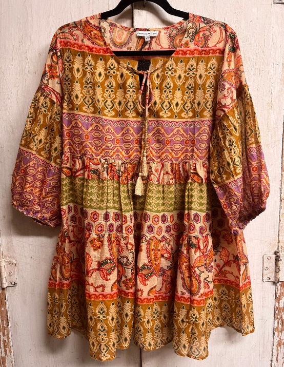 Multicolor Tiered Tunic/Dress