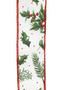 1.5'' x 10 YD Winter Foliage Ribbon