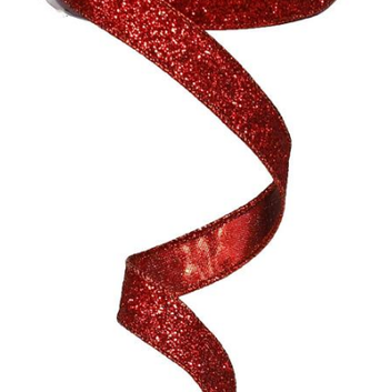 5/8'' x 10 YD Glitter Metallic Ribbon (2-Colors)