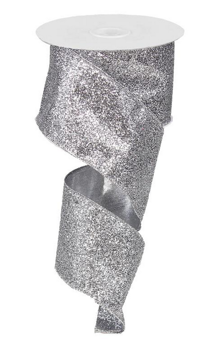 2.5'' x 10 YD Glitter Metallic Ribbon