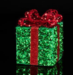 Red/Green Sequin Gift Package