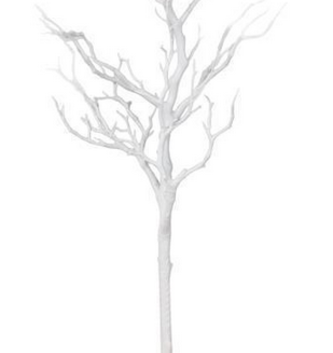 26" White Twig Branch