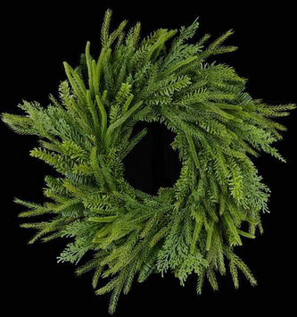 24" Mixed Evergreen Wreath