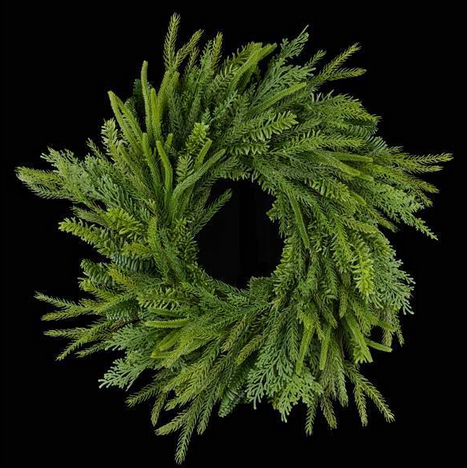 24" Mixed Evergreen Wreath