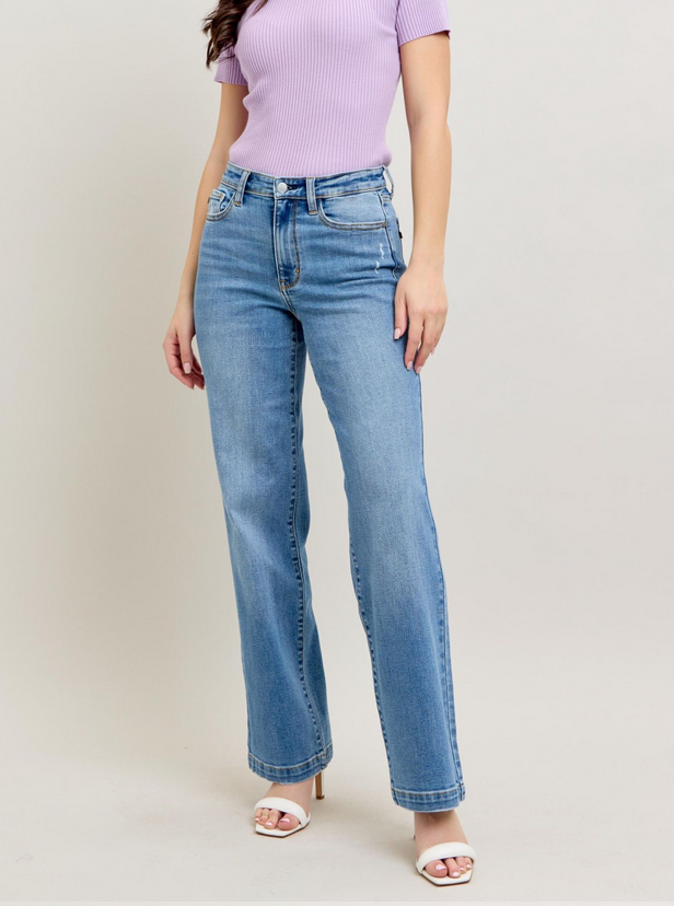 Judy Blue High Waist Straight Fit Jeans By: Jude Blue