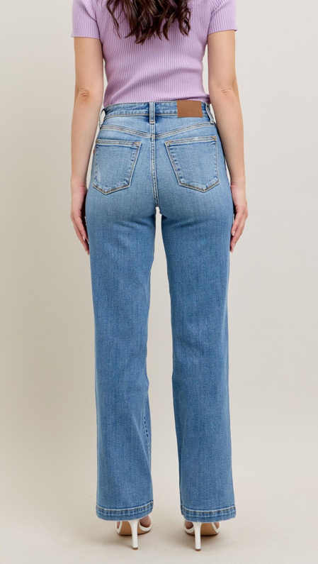 Judy Blue High Waist Straight Fit Jeans By: Jude Blue