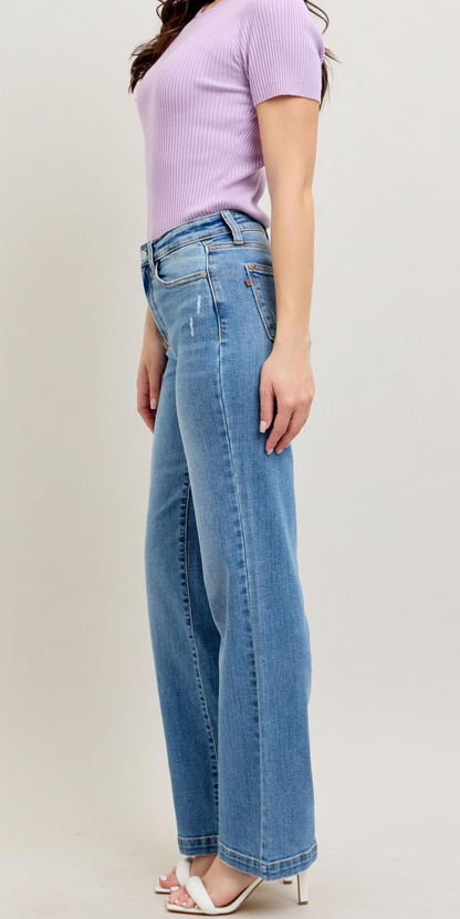 Judy Blue High Waist Straight Fit Jeans By: Jude Blue