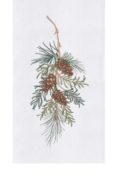Pinecone Branch Kitchen Towel