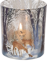 Deer in Forest Candle Holder