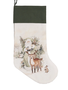 Winter Santa in Forest Stocking