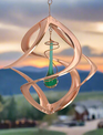 11" Copper Cosmix Spinner with Green Teardrop