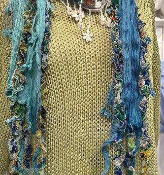 Handmade Trailing Wildflower Scarf By: Monkey Mango
