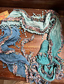 Handmade Trailing Wildflower Scarf By: Monkey Mango