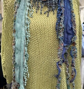 Handmade Trailing Wildflower Scarf By: Monkey Mango