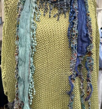 Handmade Trailing Wildflower Scarf By: Monkey Mango