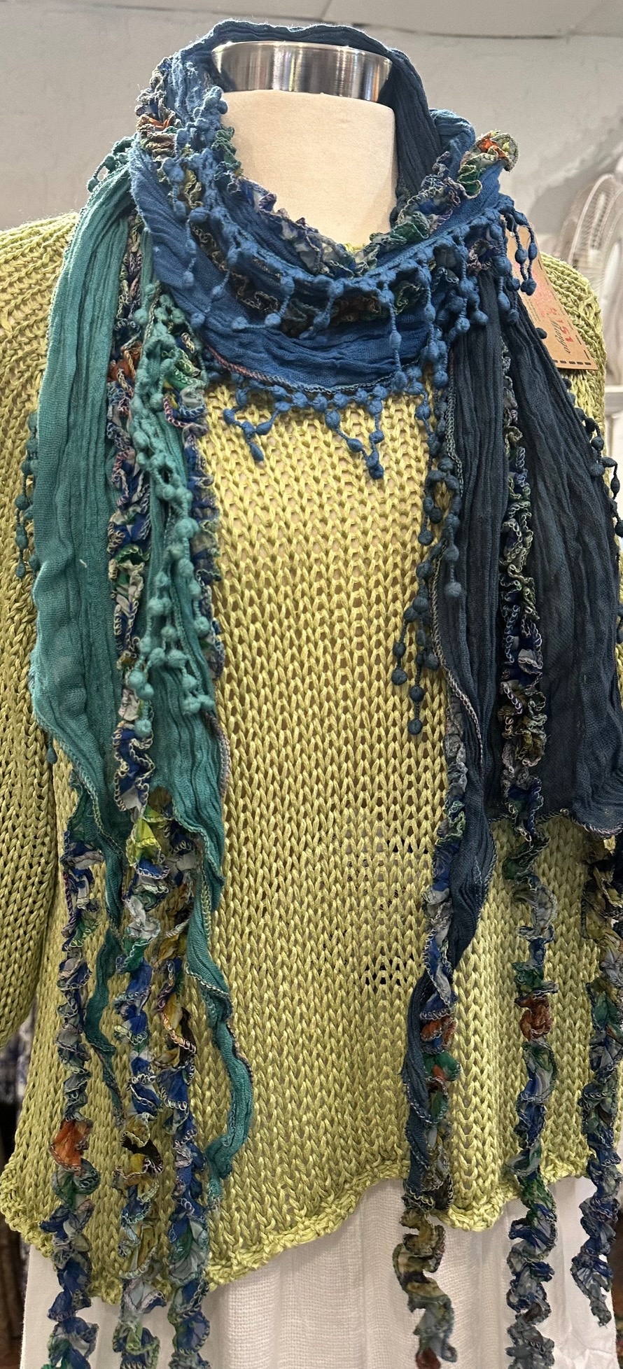 Handmade Trailing Wildflower Scarf By: Monkey Mango