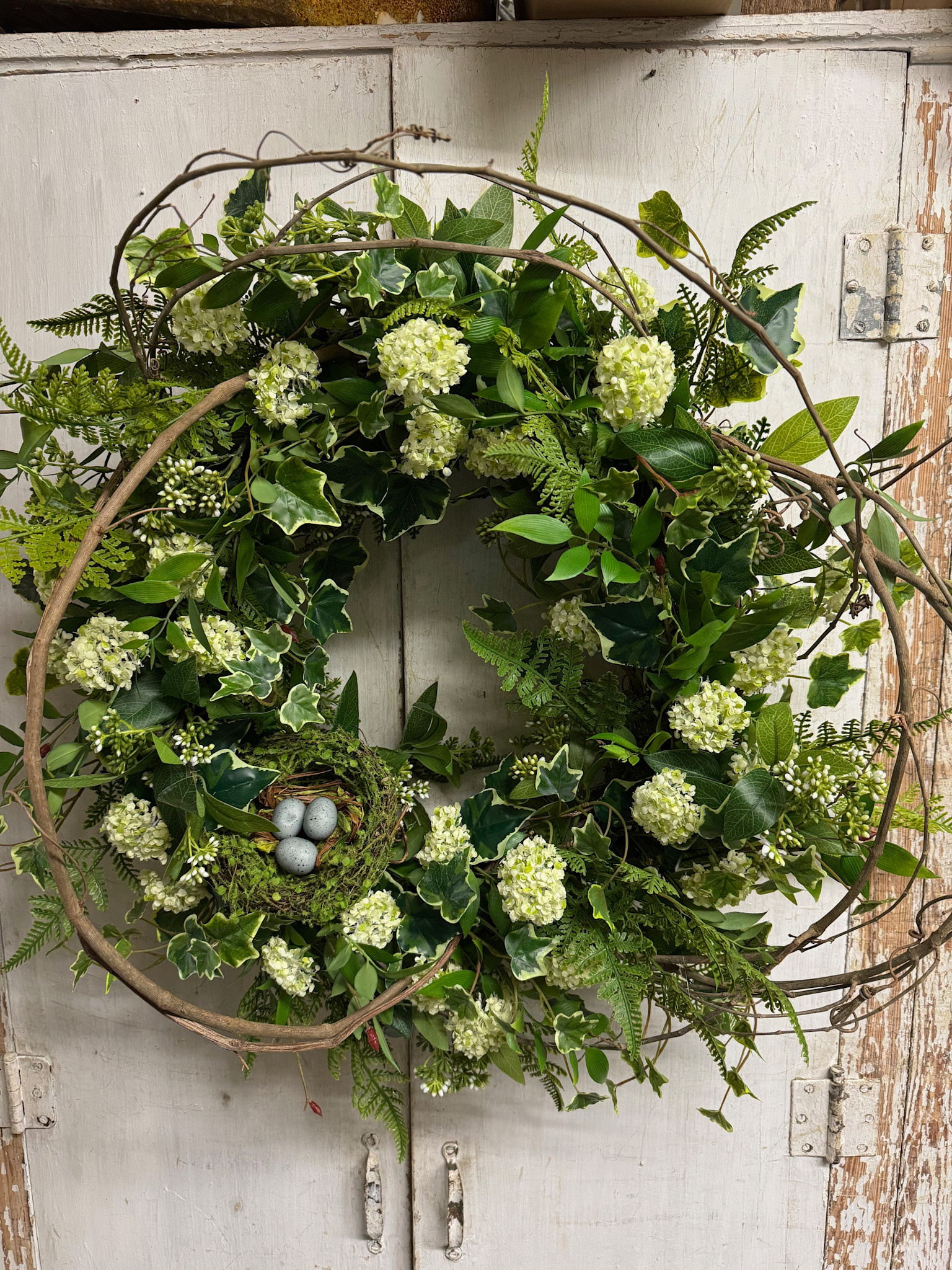 Custom Natural Nest & Twig Wreath