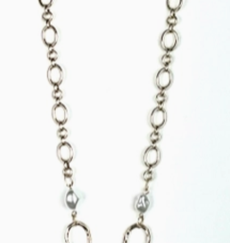 Rings w/ Pearl Drop Necklace