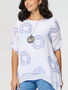 Tiered Tunic w/ Necklace By: Saloos (4-Sizes)