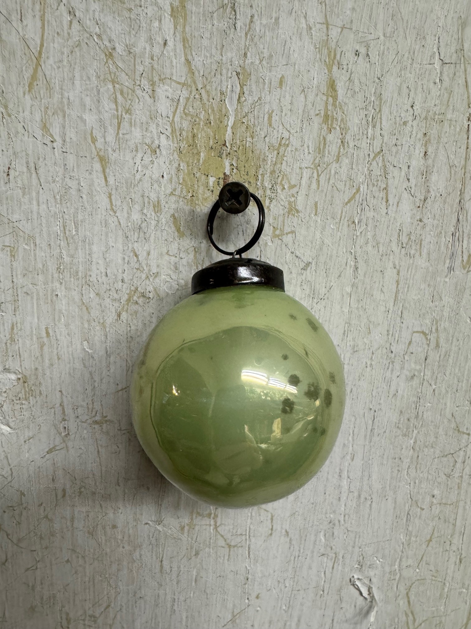 Green Mercury Glass Ornament (4-Styles)