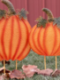 Metal Orange Pumpkin Yard Stake (2-Sizes)
