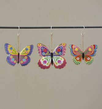 Vibrant Metal Butterfly (3-Sizes)