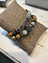 Beaded Bumble Bee Stretch Bracelet