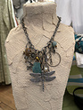 Multi Charm Drgaonfly Necklace