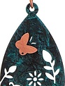 Oval Garden Scene Earrings