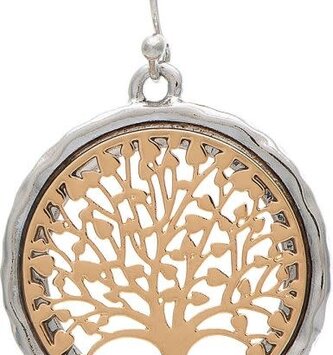 Round Tree of Life Earrings