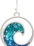 Blue Water Wave Earrings