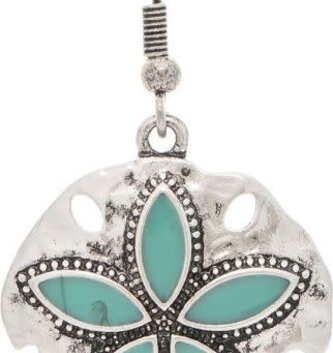 Inlay Sand Dollar Earrings