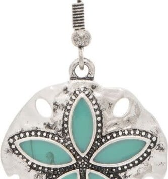 Inlay Sand Dollar Earrings