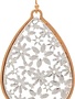 Gold Frame Flower Earrings