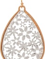 Gold Frame Flower Earrings