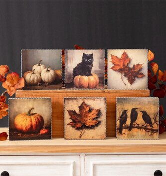 Galvanized Framed Fall Print (6-Styles)