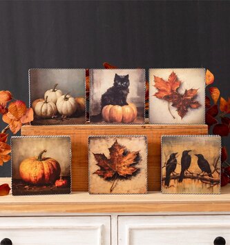 Galvanized Framed Fall Print (6-Styles)