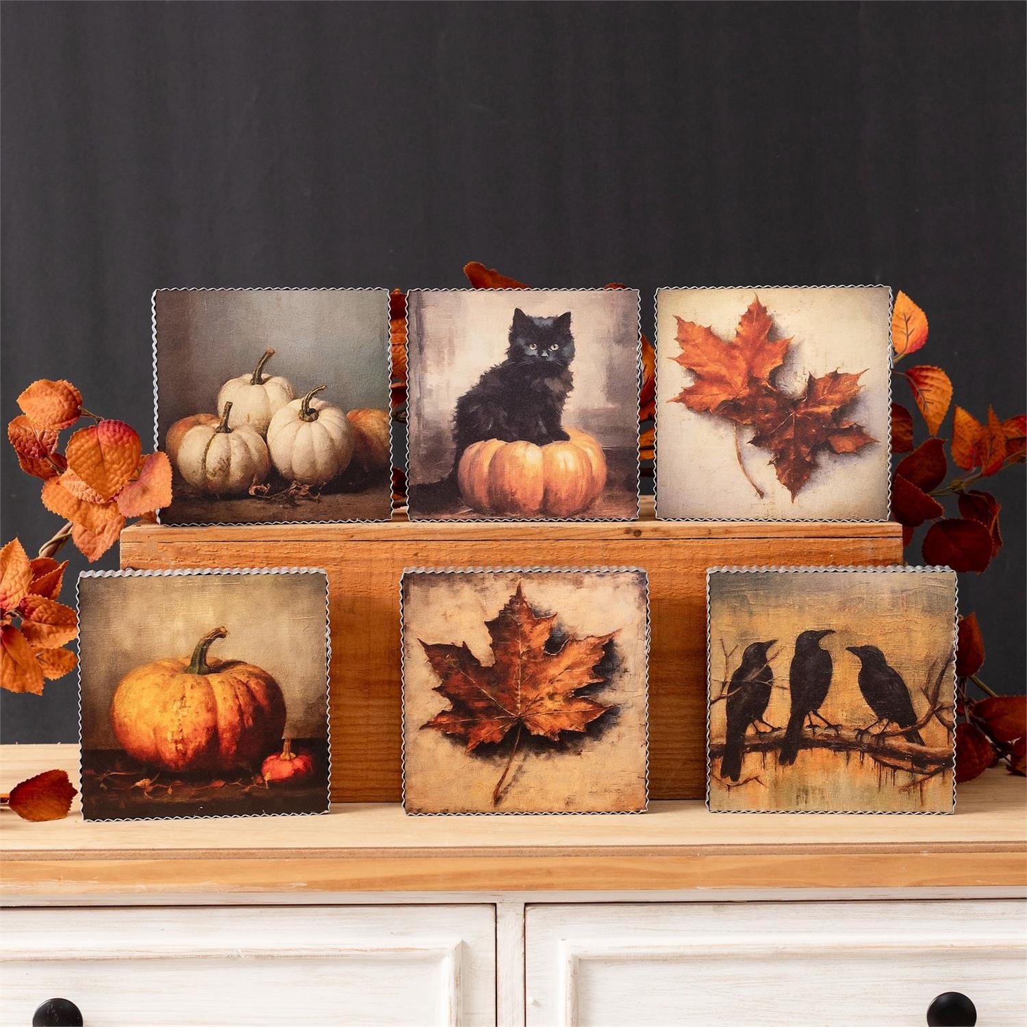 Galvanized Framed Fall Print (6-Styles)