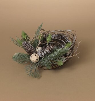 12'' Vine Bird Nest w/ Bells