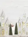 20.75'' Battery Operated Curved Shimmer Village Tree's