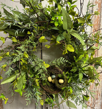 Custom Woodland Nesting Wreath