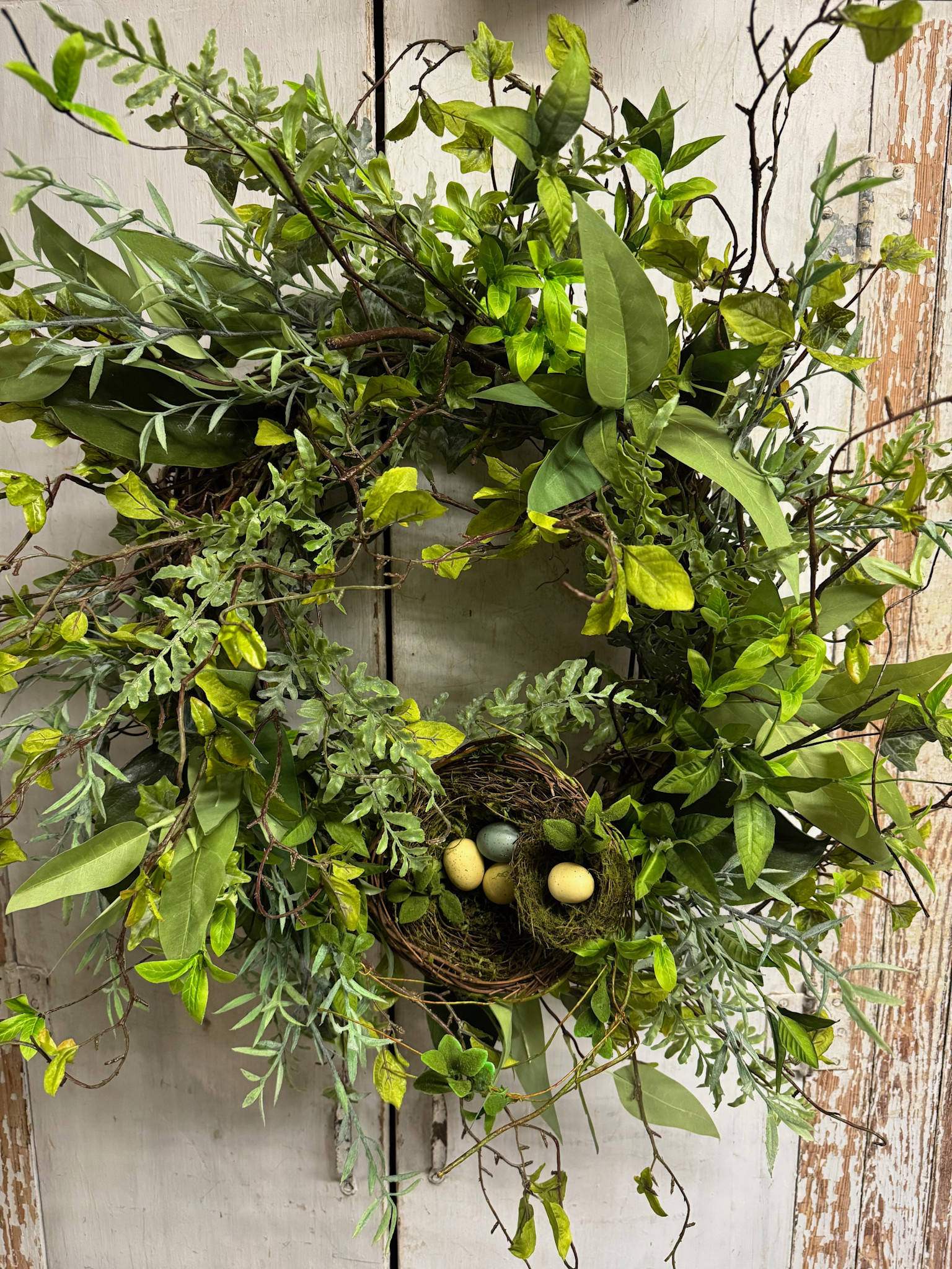 Custom Woodland Nesting Wreath