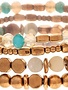Gold & Stone Bracelet Set
