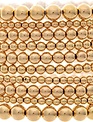 Gold Bead Stretch Bracelet Set