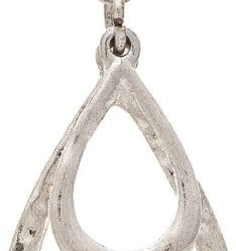 Wire Wrapped Double Teardrop Earring
