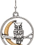 Celestial Shadow Owl Earring